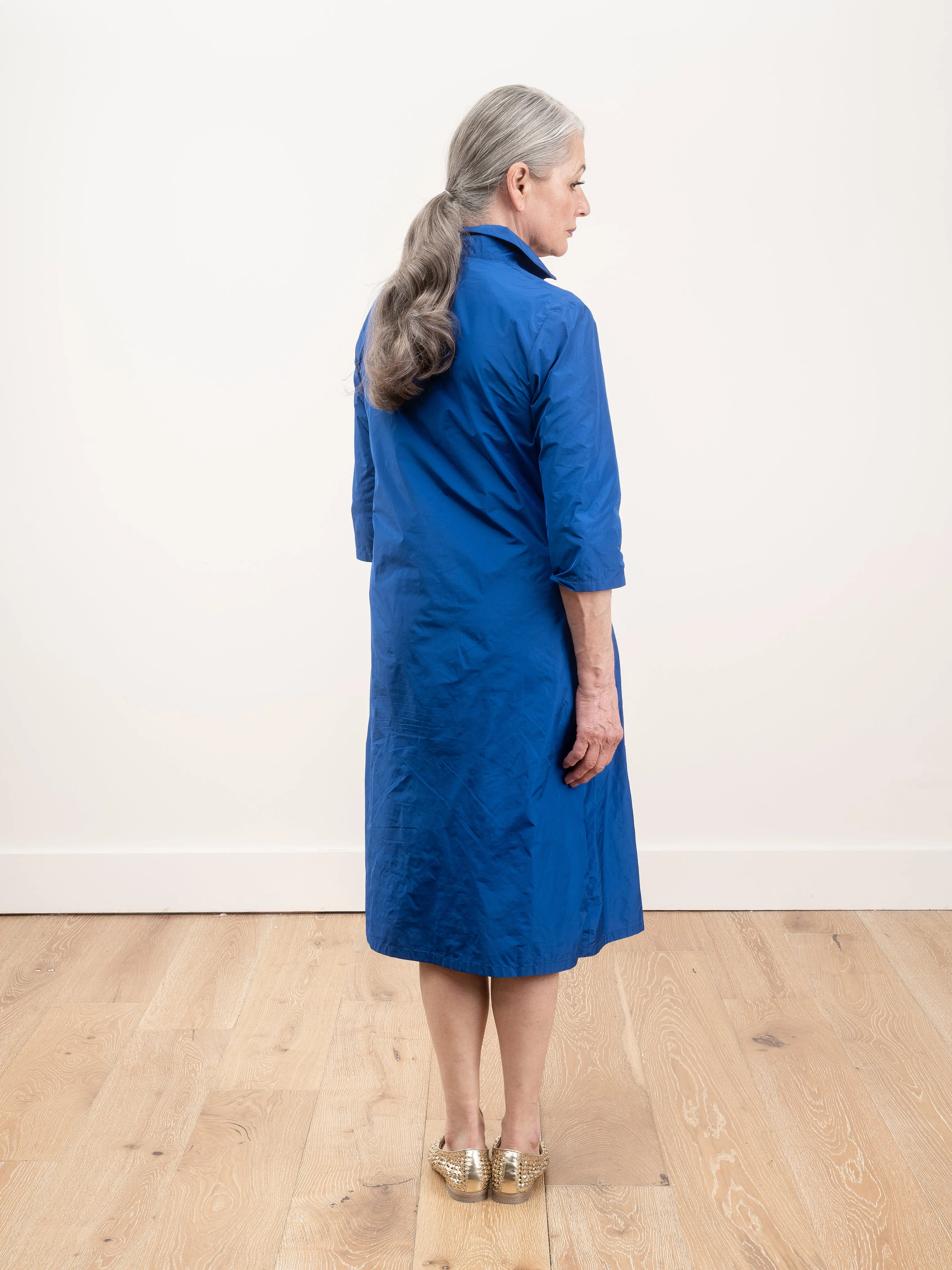 3/4 sleeve dress - electric