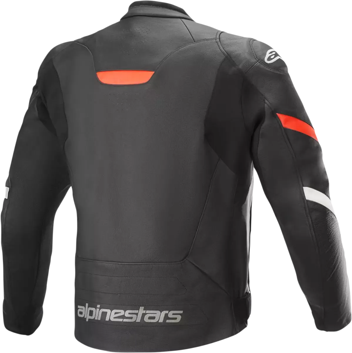 Alpinestars Faster V2 Leather Jacket - Black/White/Red Size 48