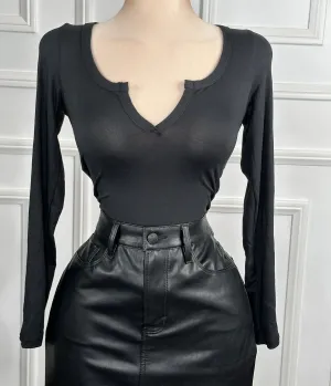 AMBER BLACK BODYSUIT