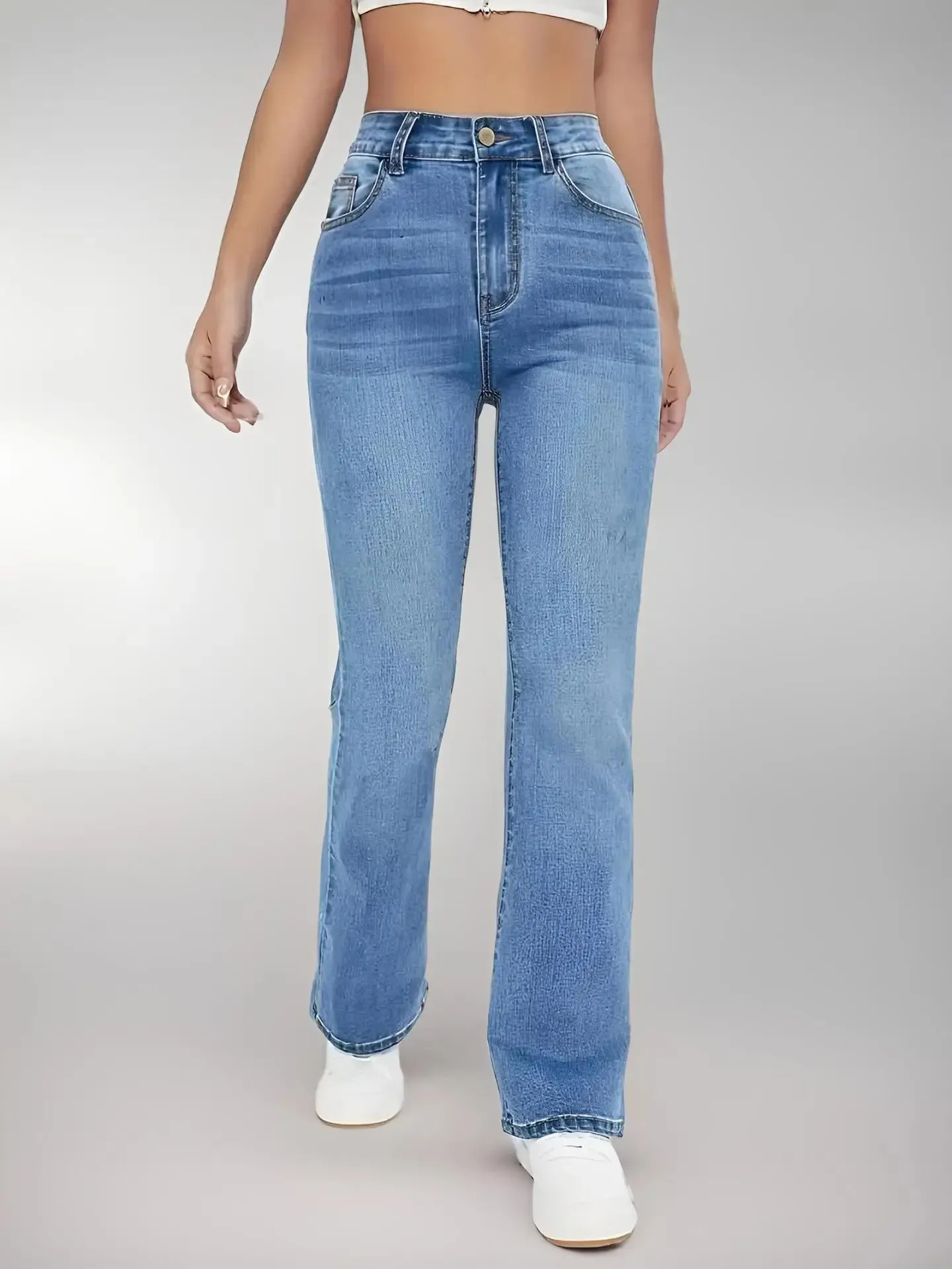 American Retro Wide-Leg Jeans for Women – Trendy Loose Fit