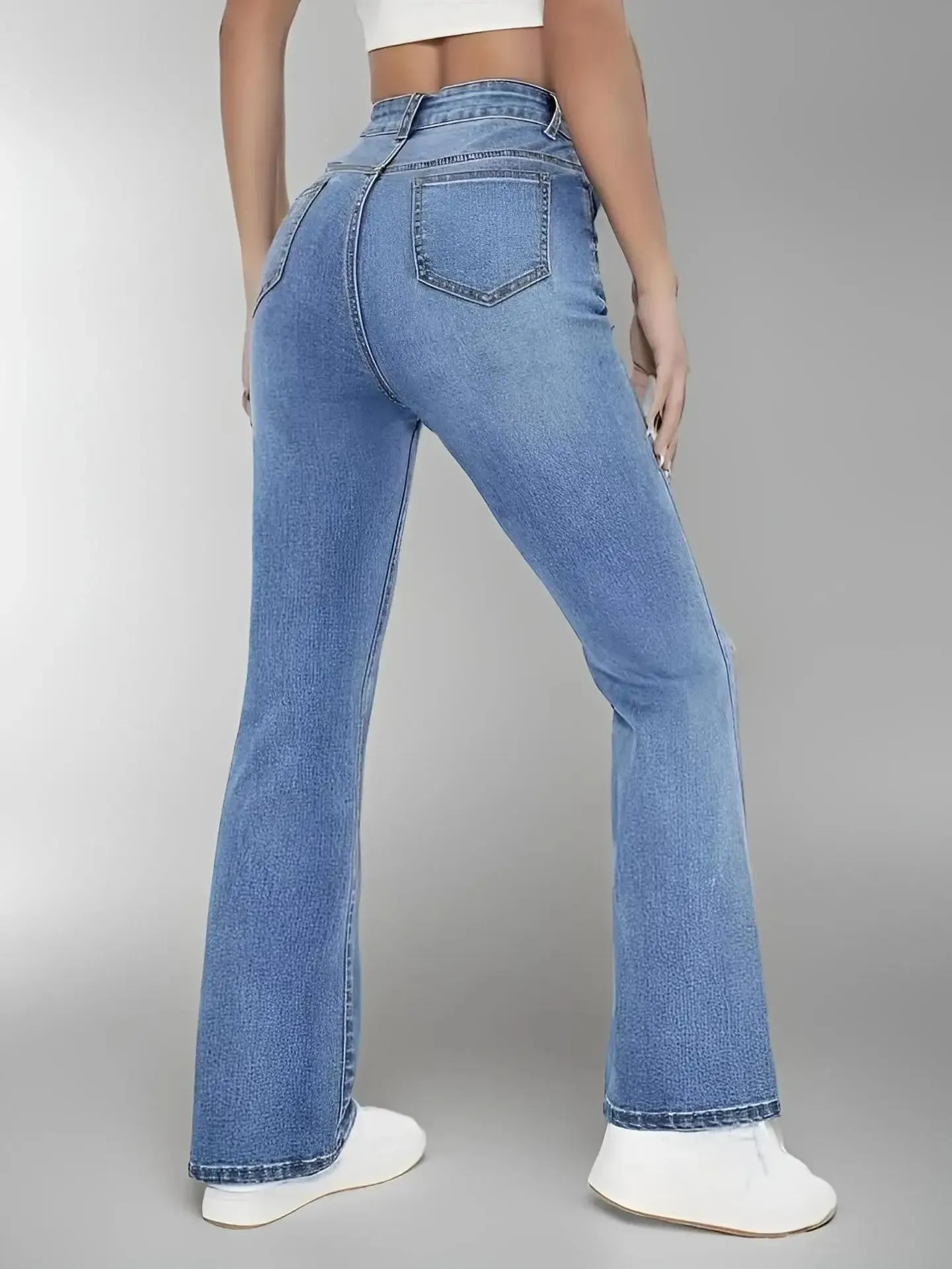 American Retro Wide-Leg Jeans for Women – Trendy Loose Fit