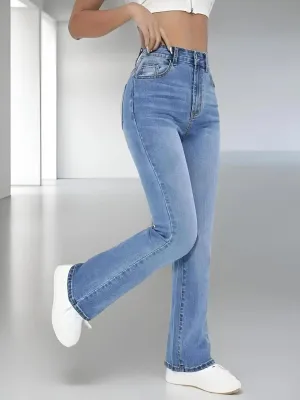 American Retro Wide-Leg Jeans for Women – Trendy Loose Fit