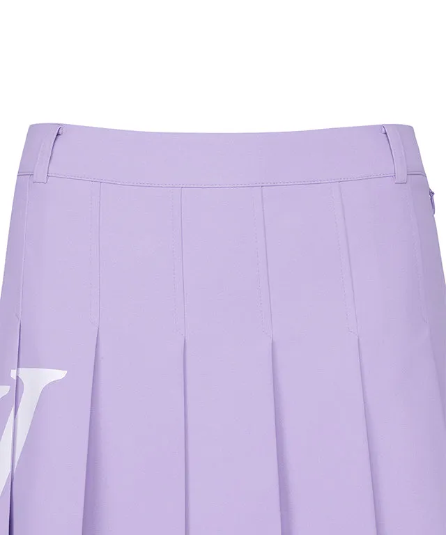 ANEW Golf: Women Big Logo Pleats Middle Long Skirt
