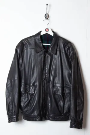 Aquascutum Leather Harrington Jacket (M)
