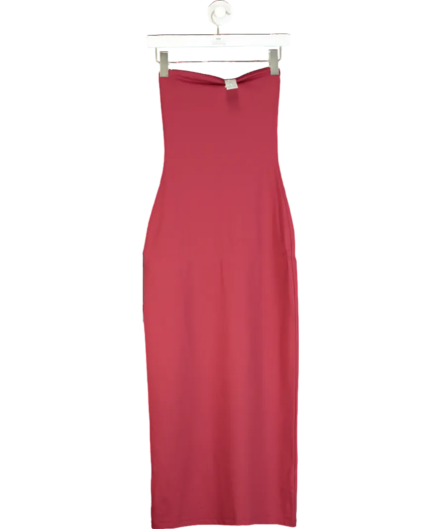 Aritzia Red Contour Second-skin Maxi Tube Dress UK S