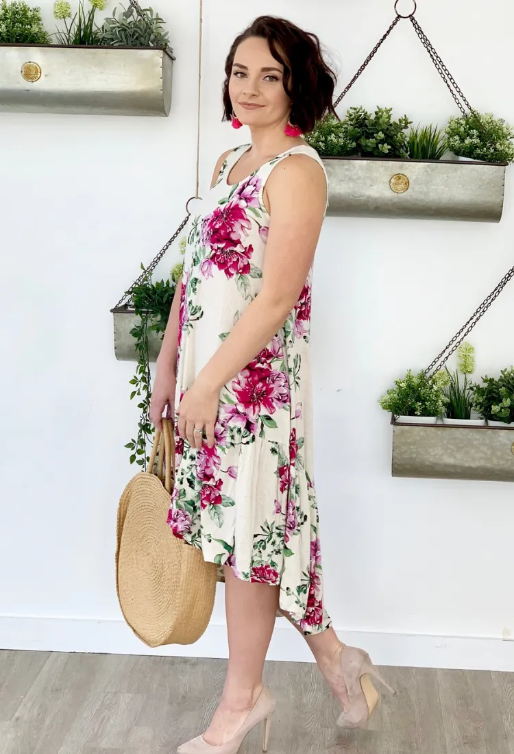 Beach Dress in Ivory-Final Sale