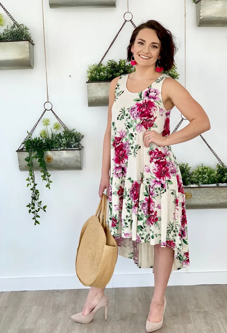 Beach Dress in Ivory-Final Sale