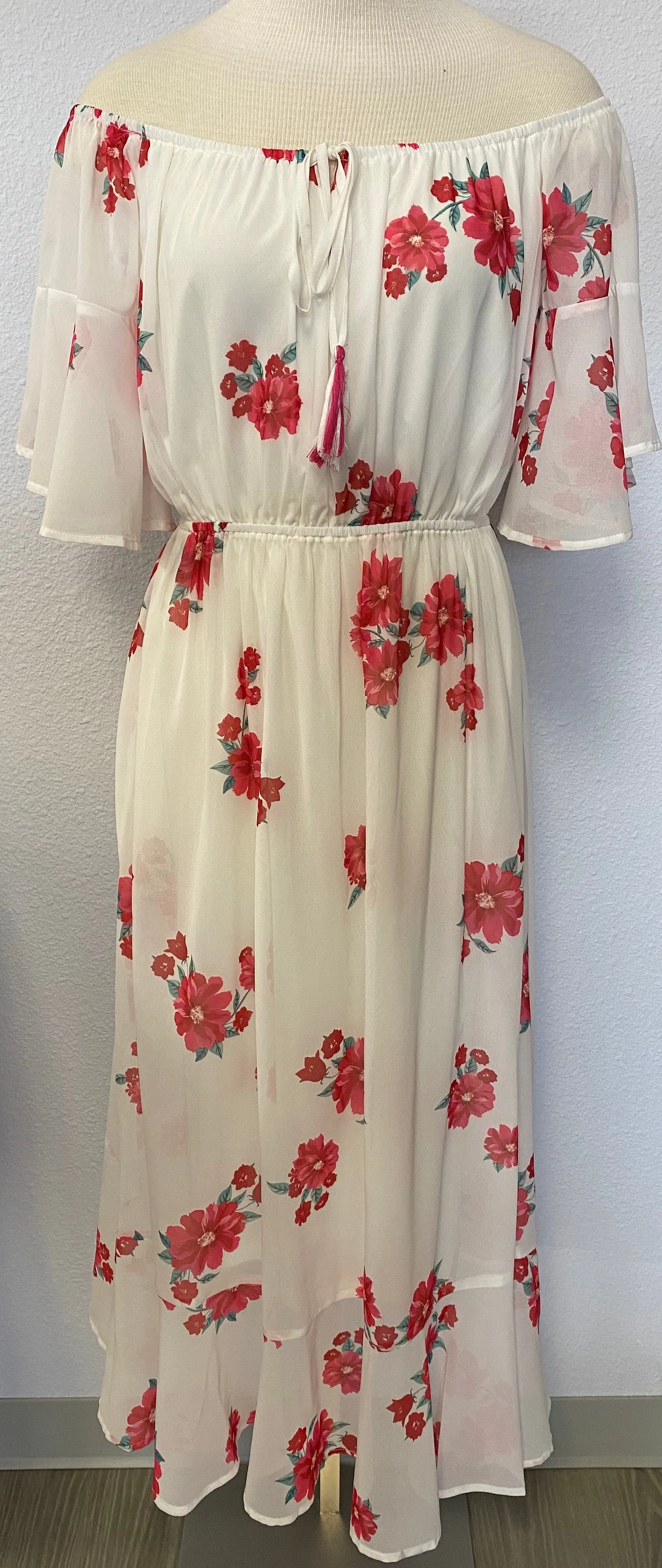 BELL OFF SHOULDER MAXI DRESS