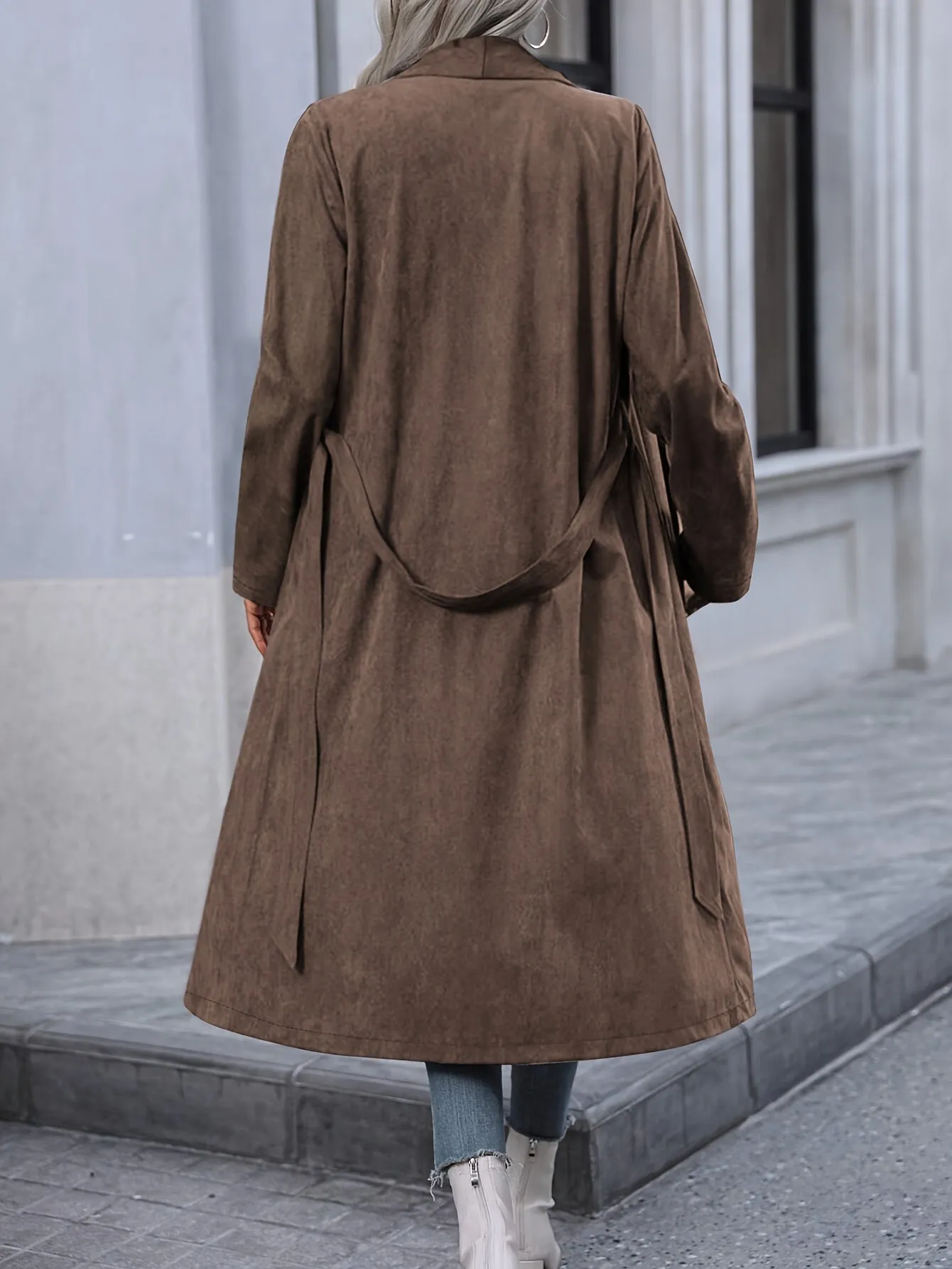 Bella - Stylish Vintage Brown Trench Coat
