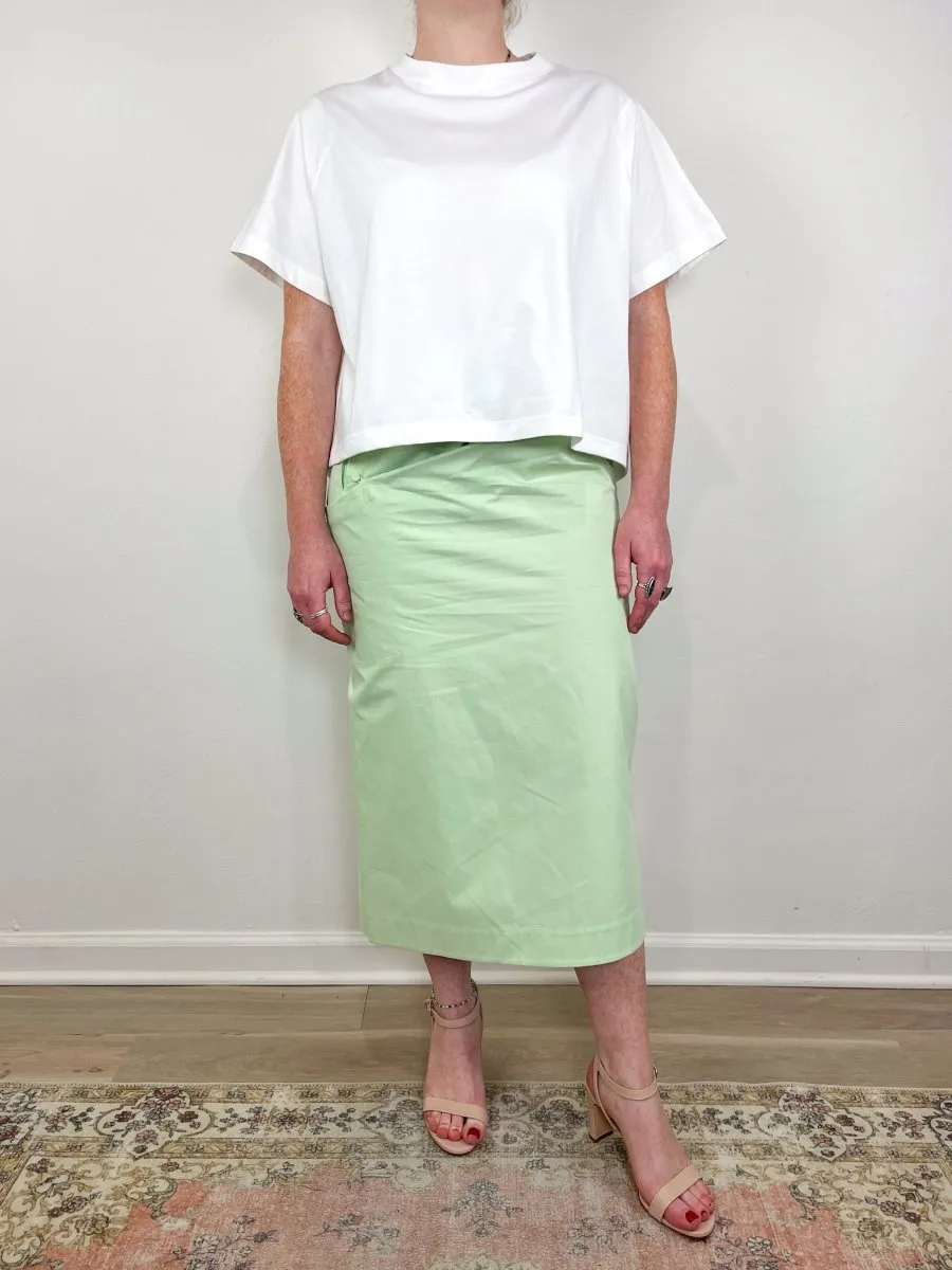 Bio Twill Riding Skirt in Stem Green
