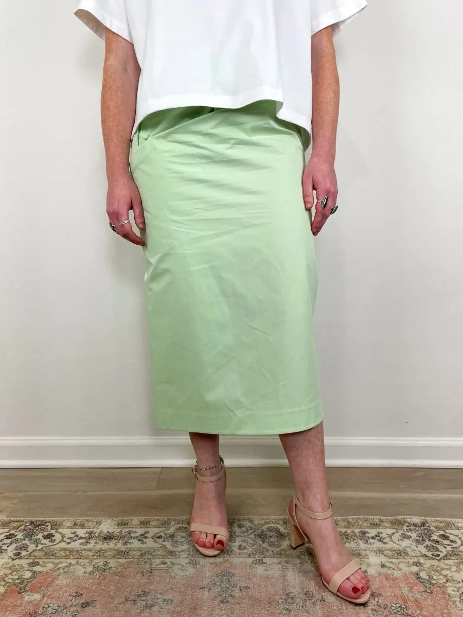 Bio Twill Riding Skirt in Stem Green
