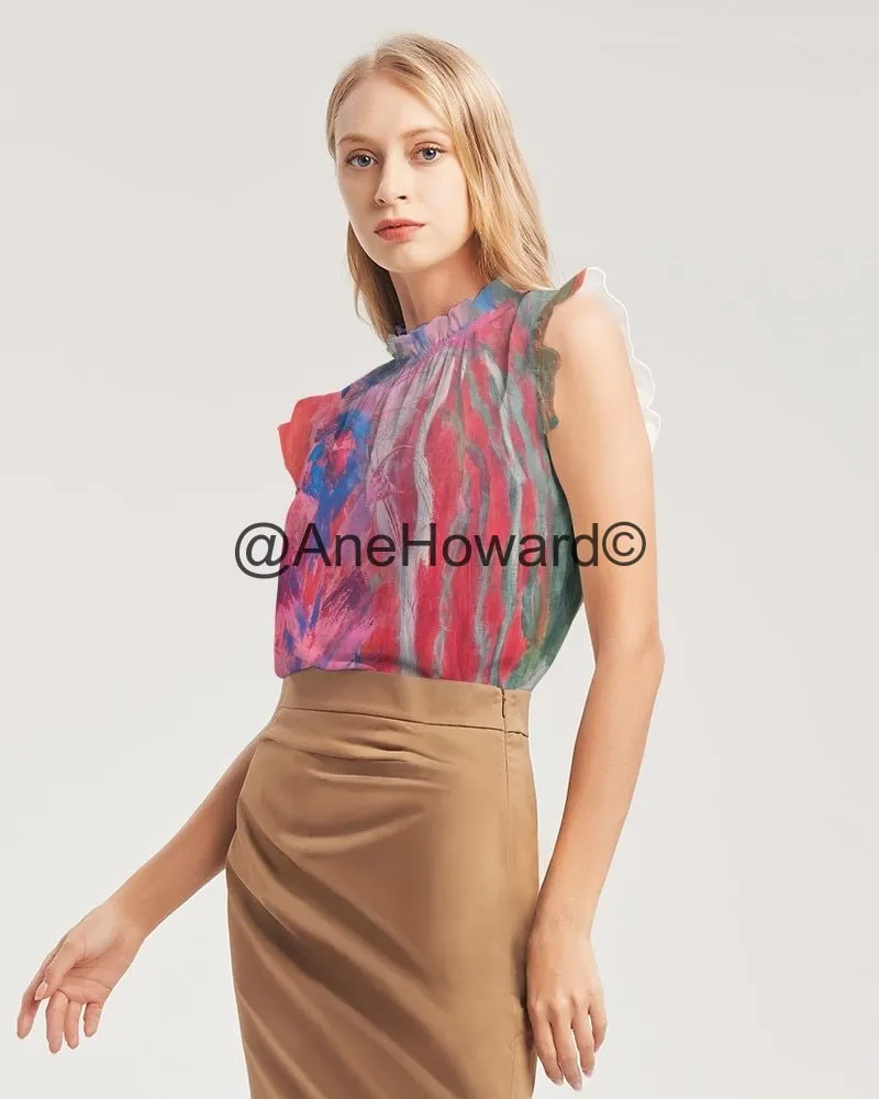 Bird of Paradise Women's Ruffle Sleeve Top