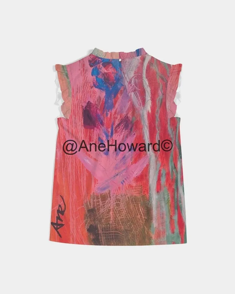 Bird of Paradise Women's Ruffle Sleeve Top