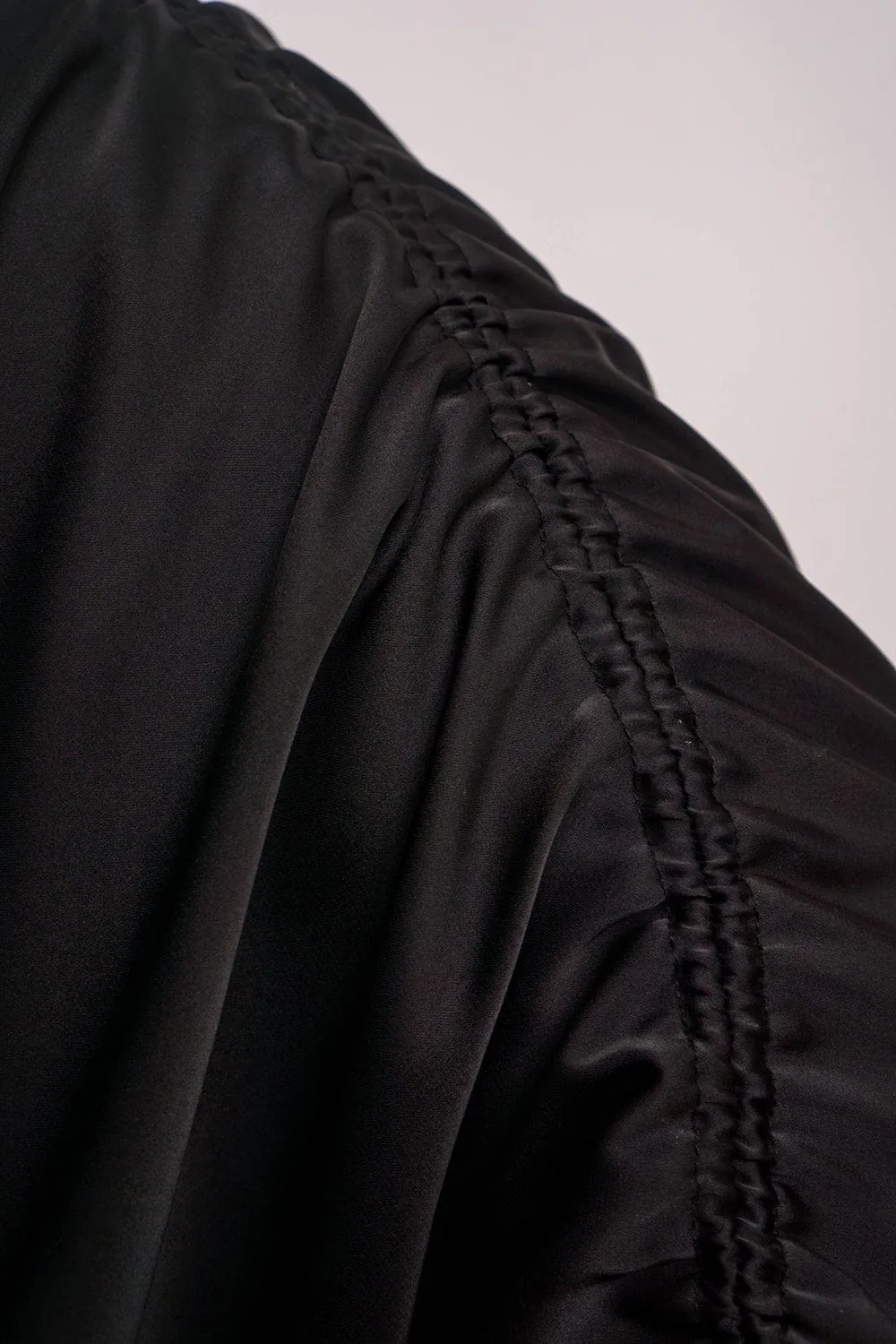 Black Satin Kasumi Maxi Dress
