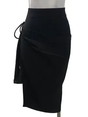 Black Wrapped Skirt