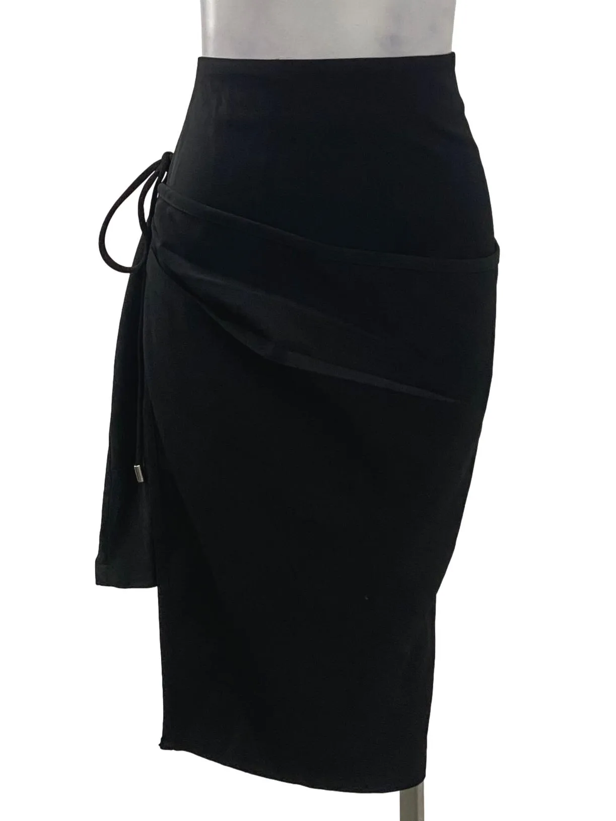 Black Wrapped Skirt