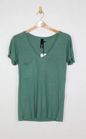 Bobi V Neck Pocket Tee