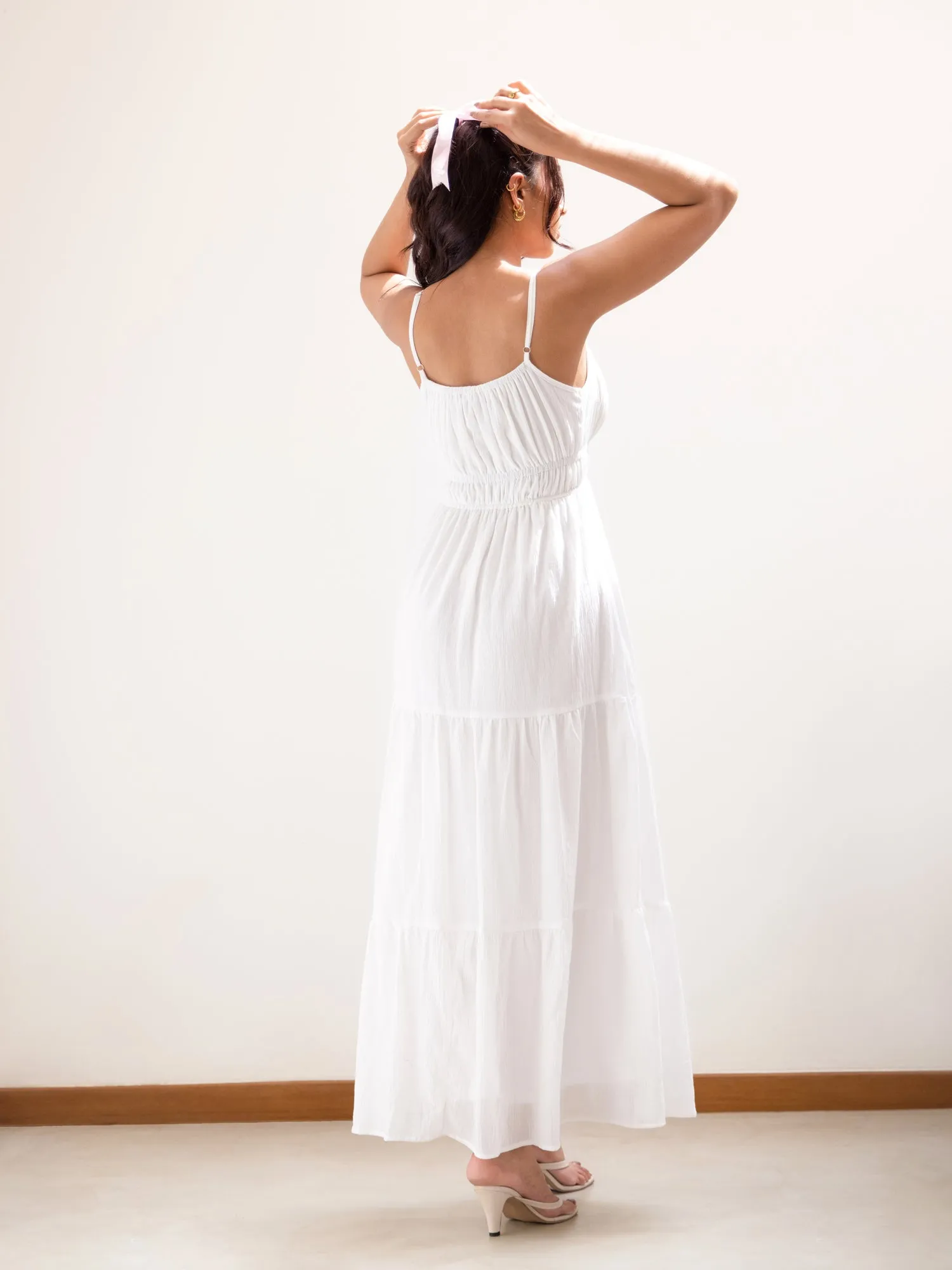 Bustier Detailed Maxi Dress