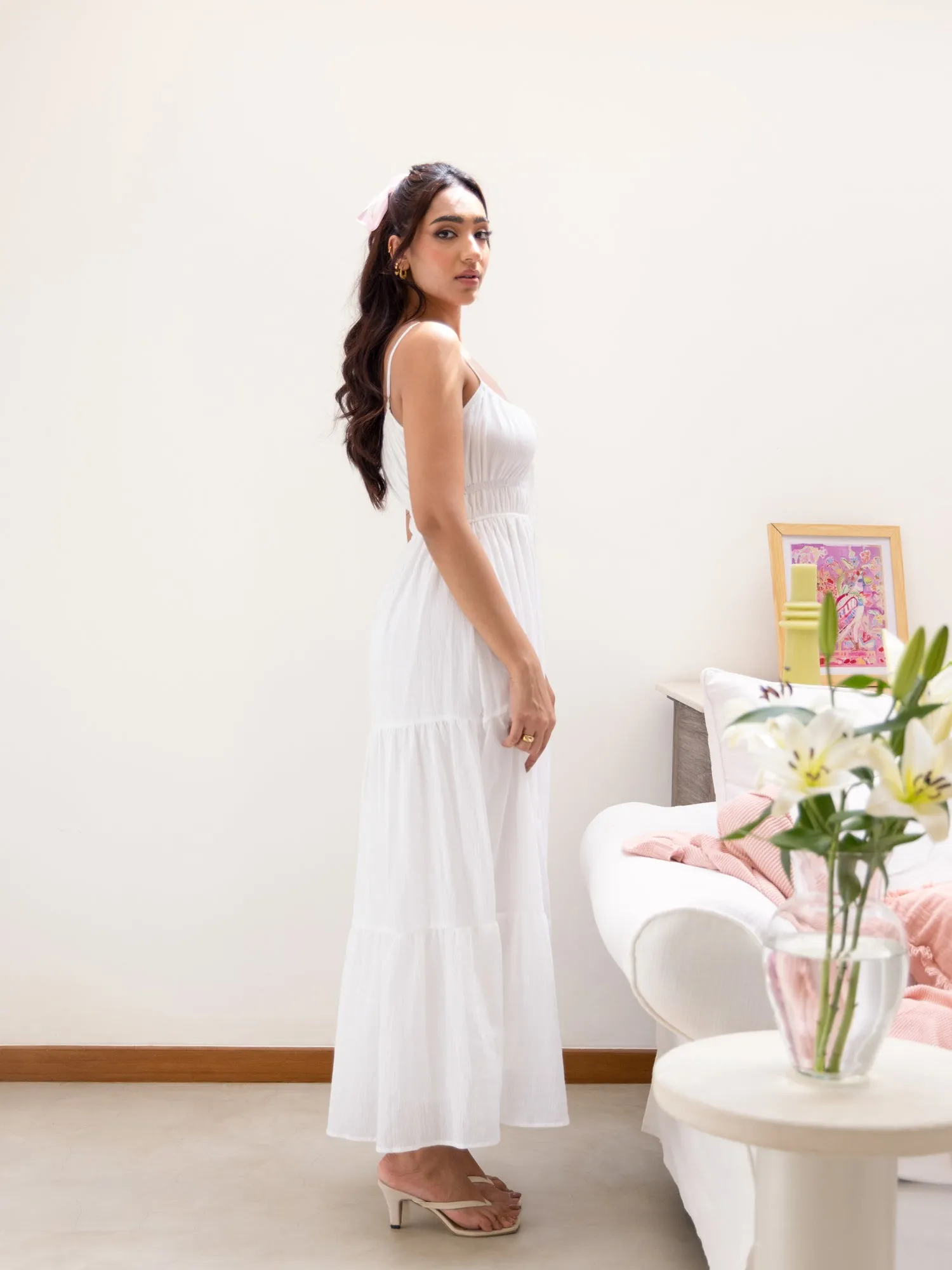 Bustier Detailed Maxi Dress