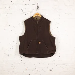 Carhartt Sleeveless Work Bodywarmer Jacket - Brown - XXL