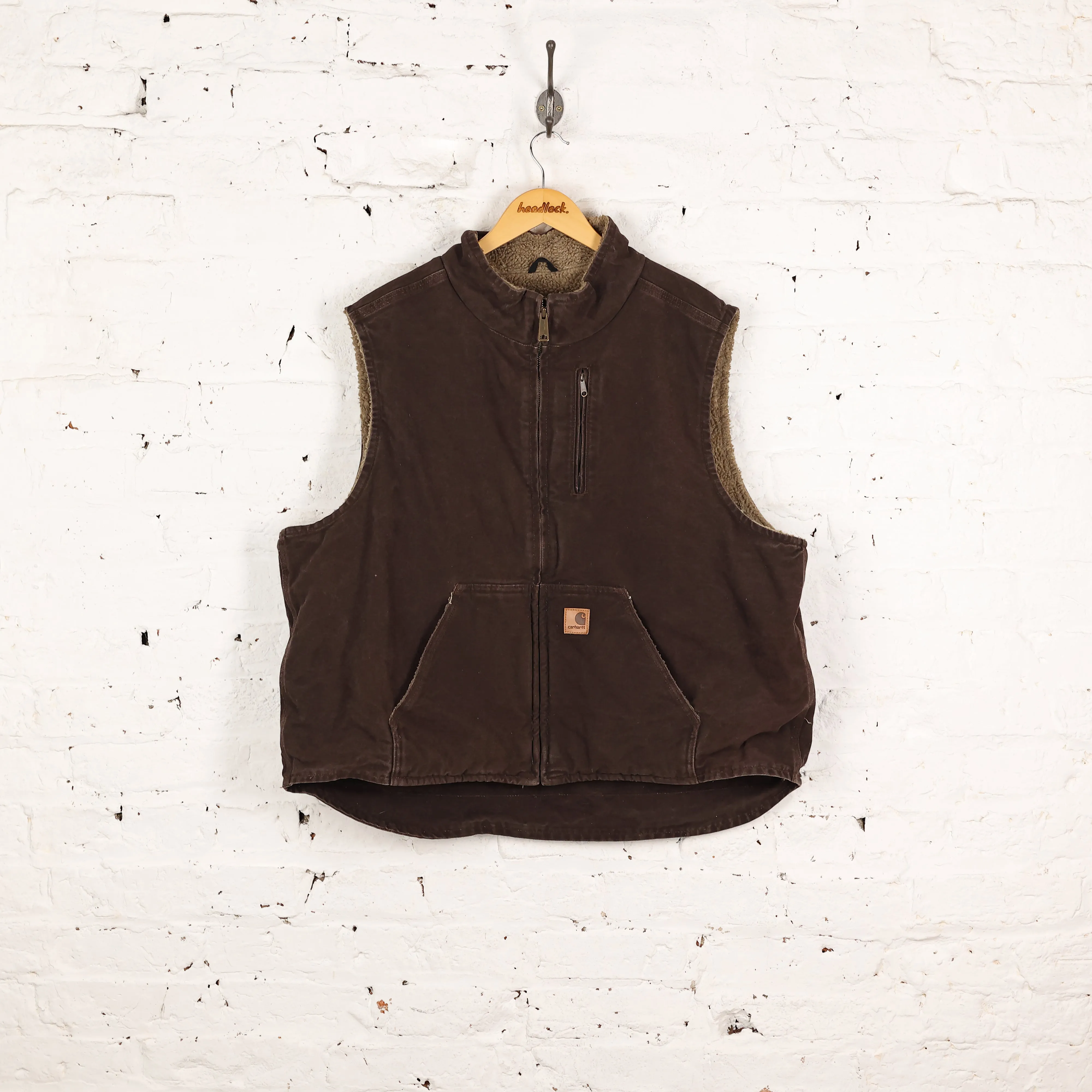 Carhartt Sleeveless Work Bodywarmer Jacket - Brown - XXL