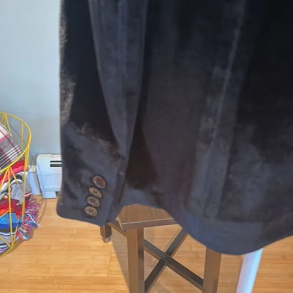 Central Park West velour blazer