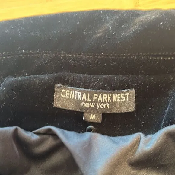 Central Park West velour blazer