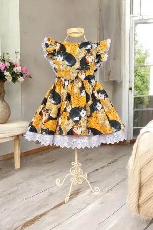 Charlotte Emma Dress | Tuxedo Cats | Sz 4
