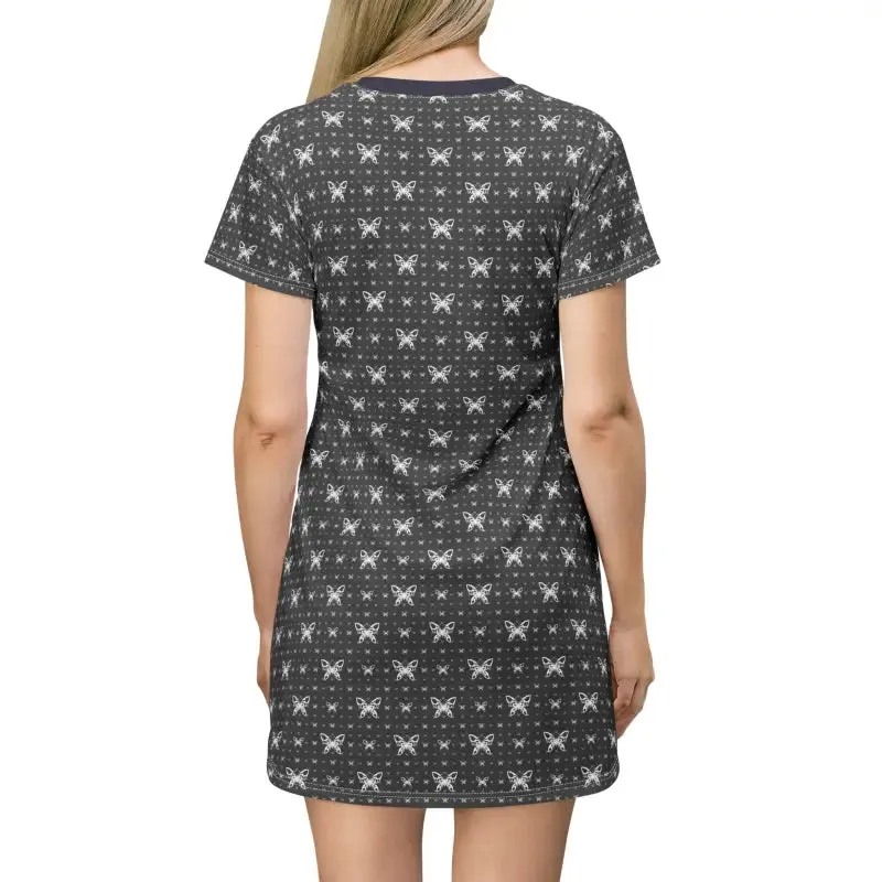 Charming Shirt Dress Enchanting Butterflies Dance