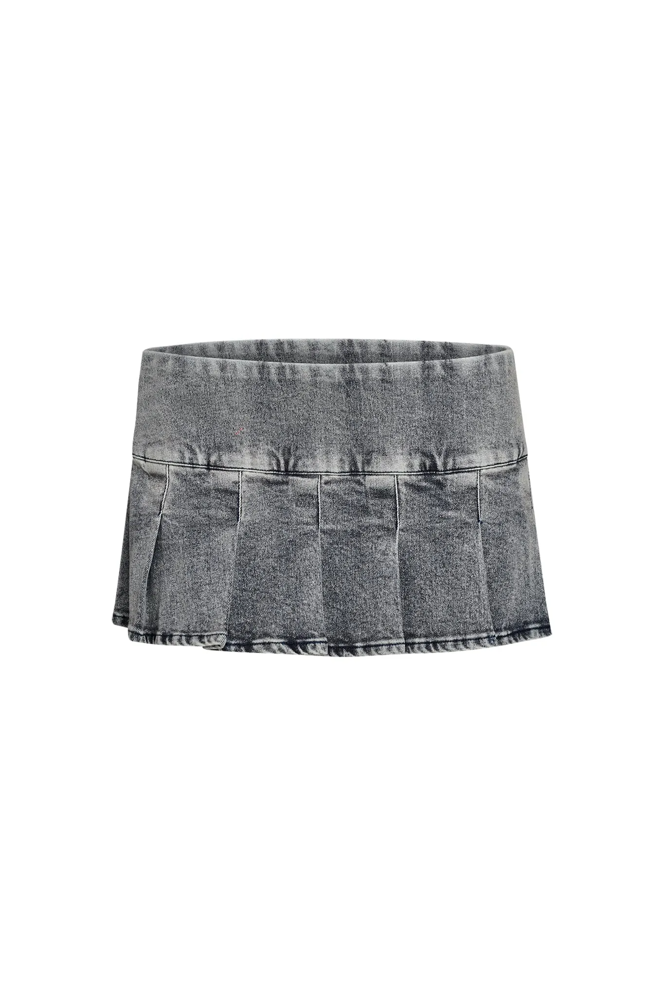 CHASE SKORT - BLUE : MID WASH