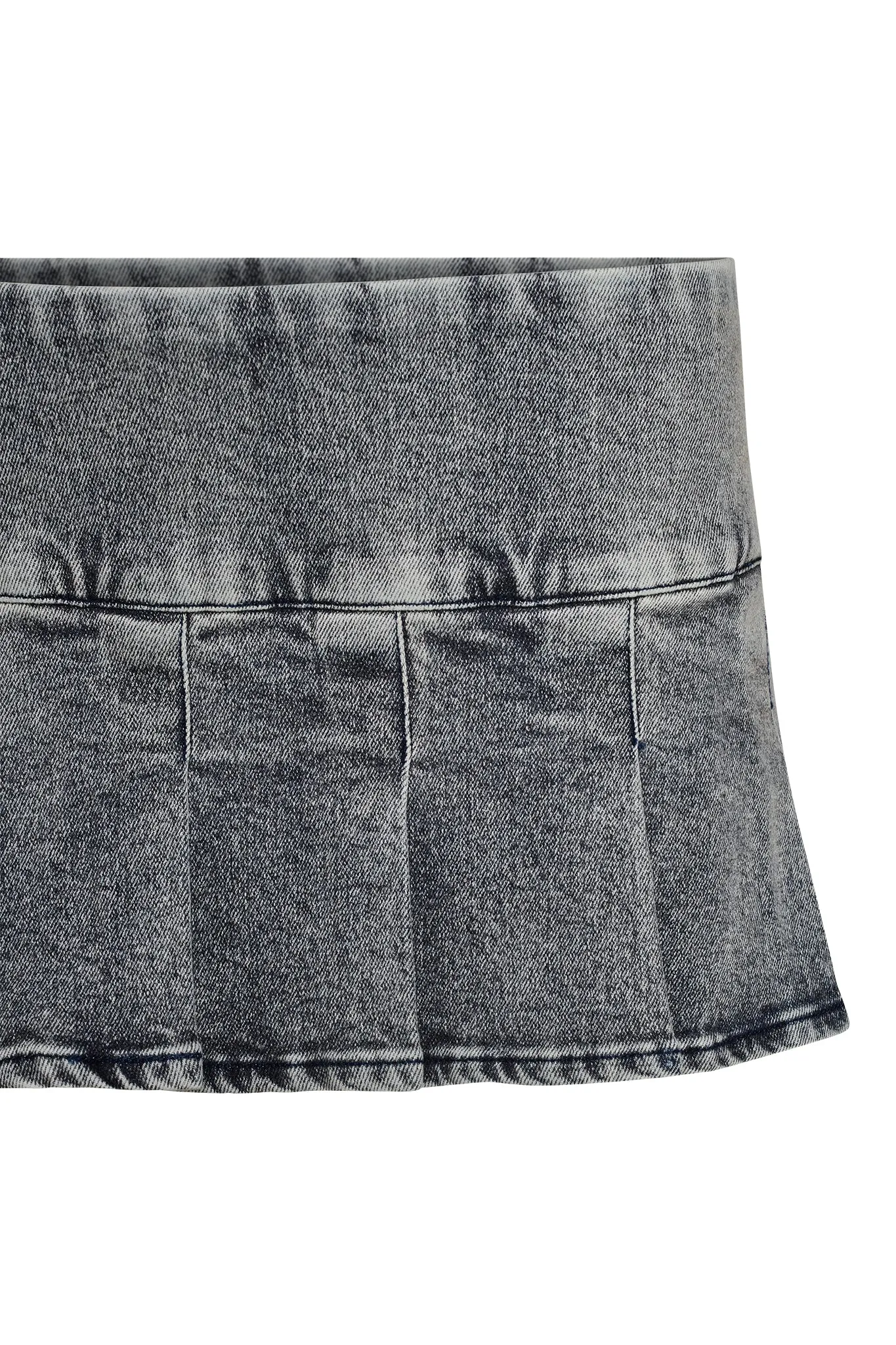 CHASE SKORT - BLUE : MID WASH