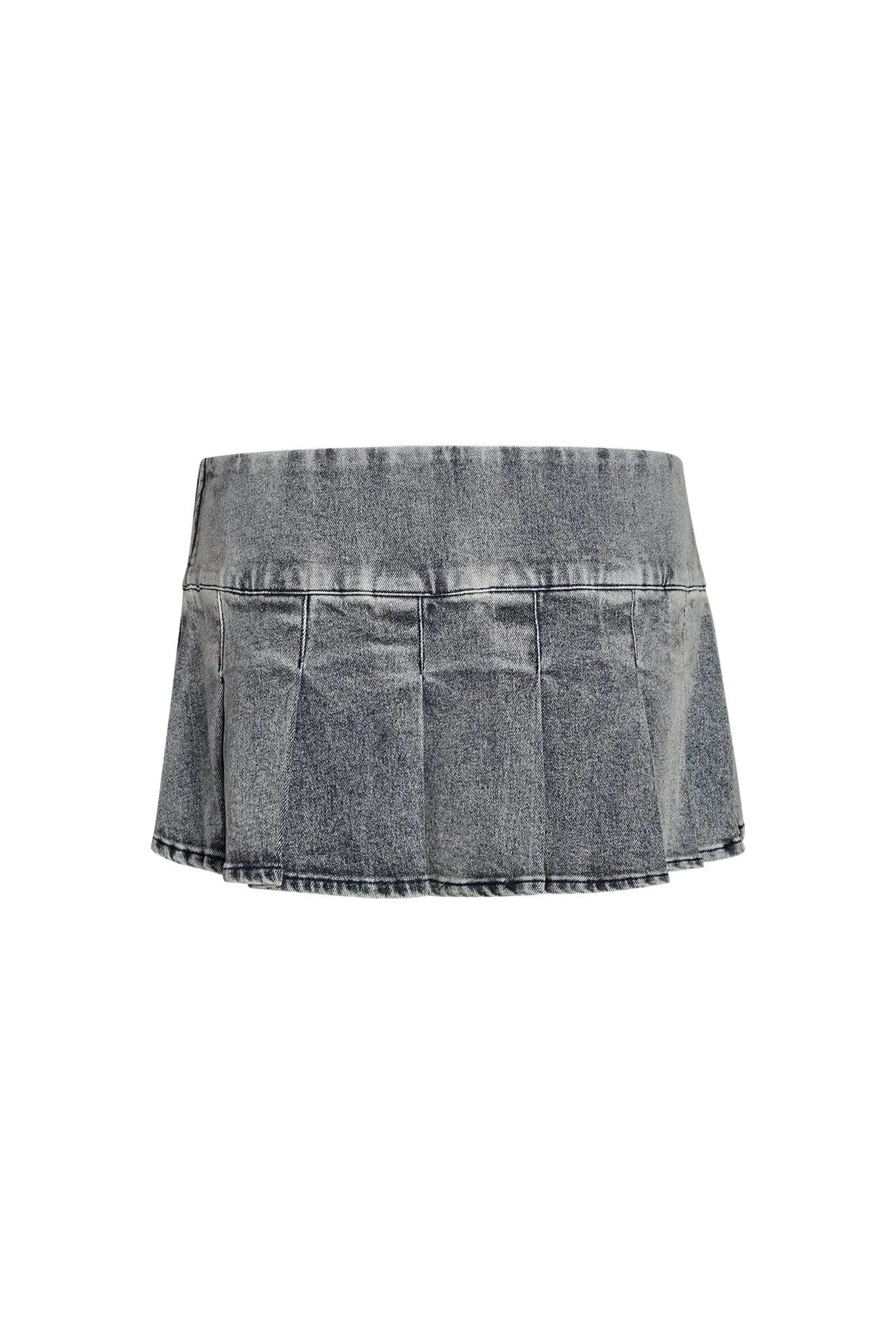 CHASE SKORT - BLUE : MID WASH