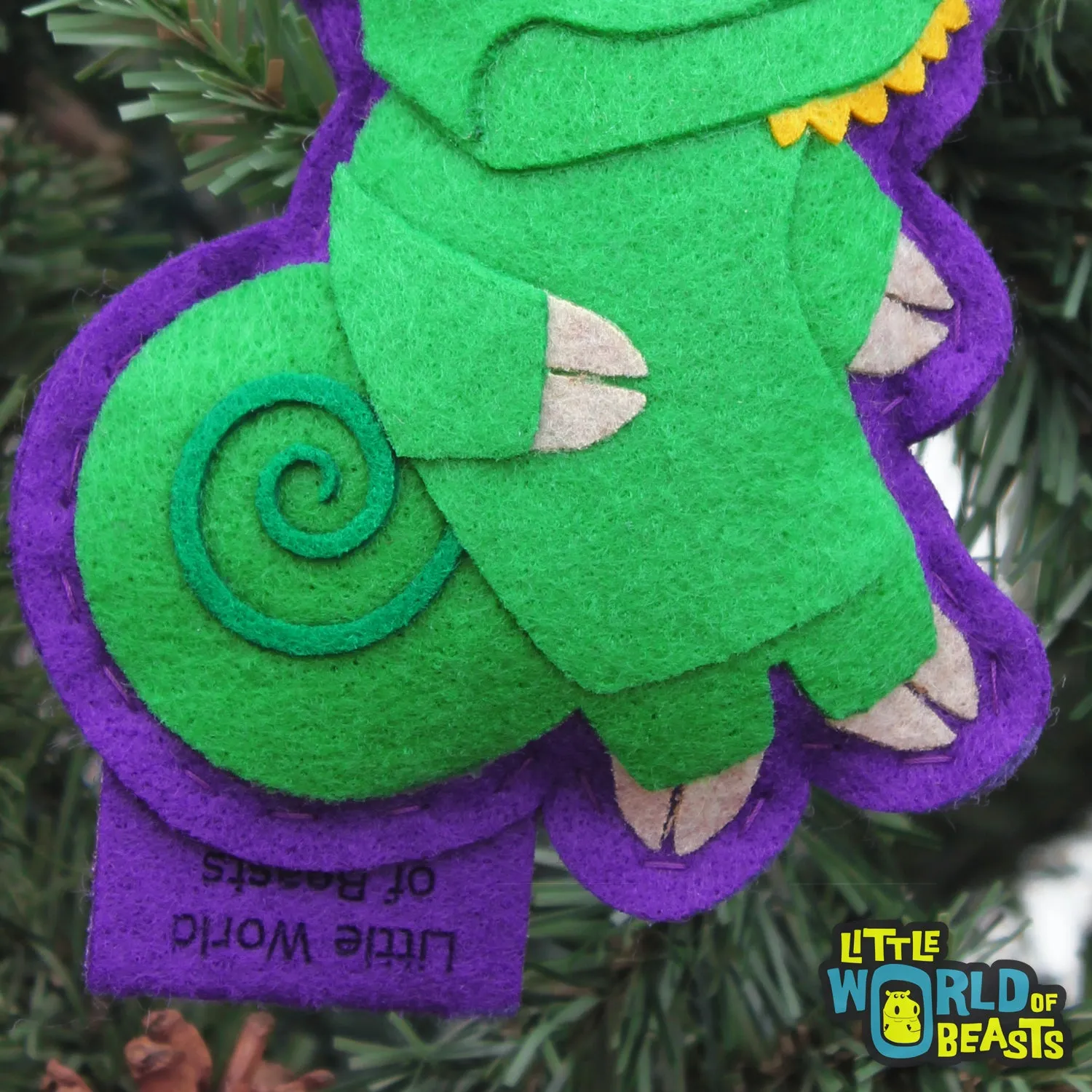 Clover the Veiled Chameleon Ornament