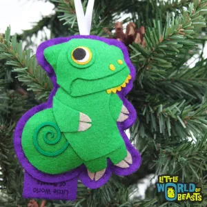 Clover the Veiled Chameleon Ornament