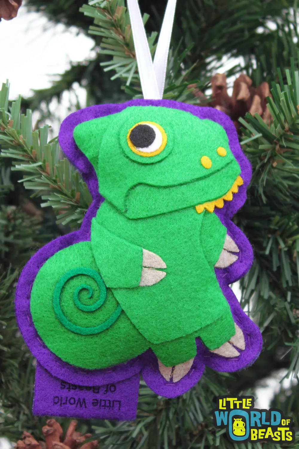 Clover the Veiled Chameleon Ornament