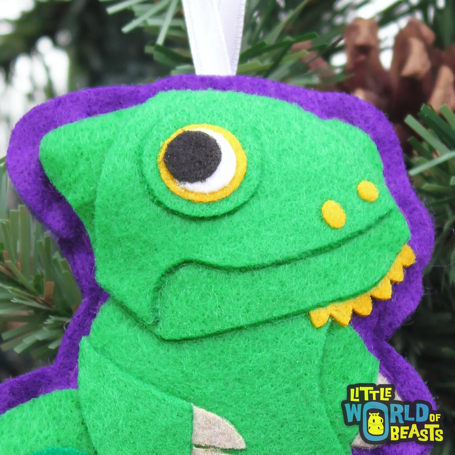 Clover the Veiled Chameleon Ornament