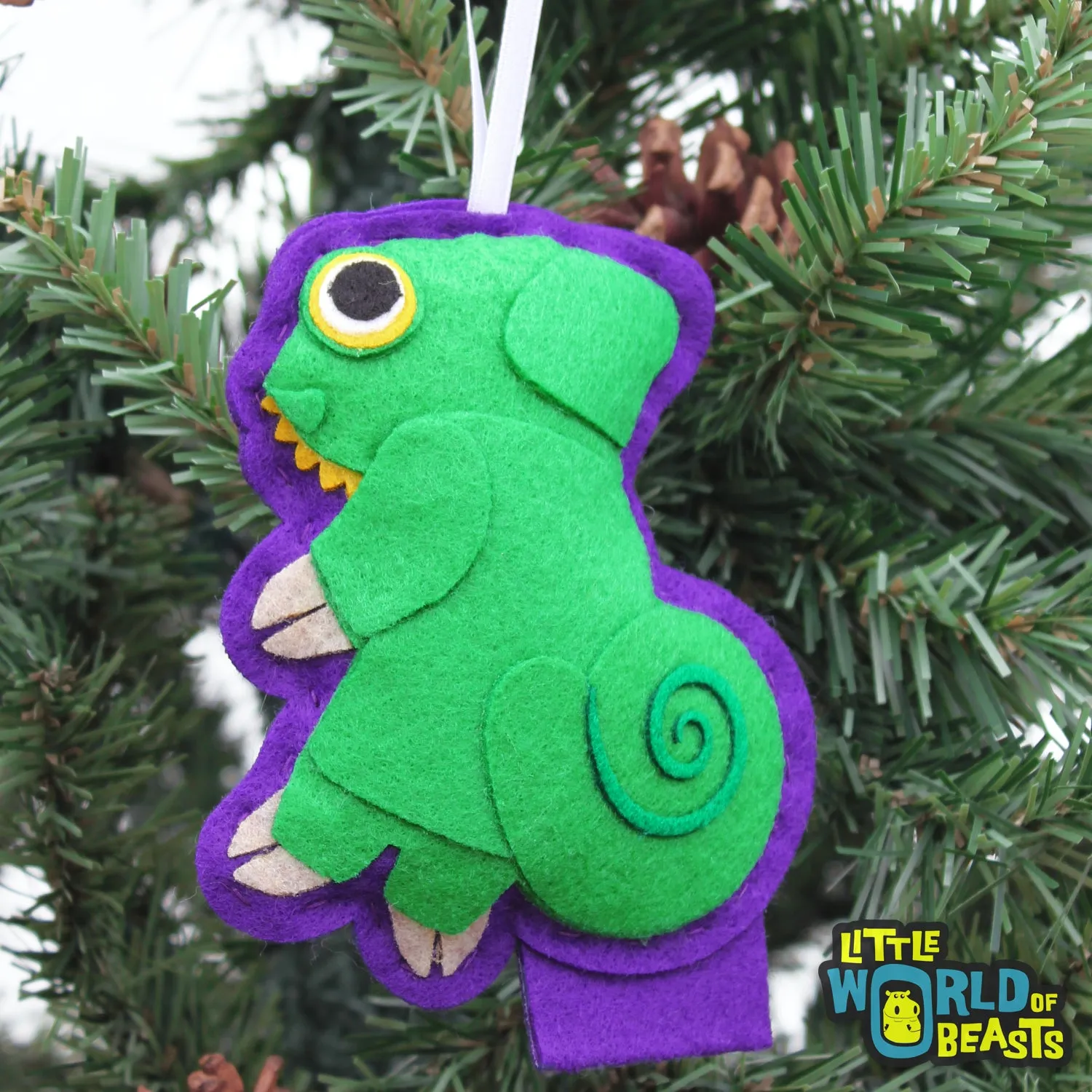 Clover the Veiled Chameleon Ornament