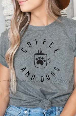 Coffee and Dogs Uni-Sex Tee