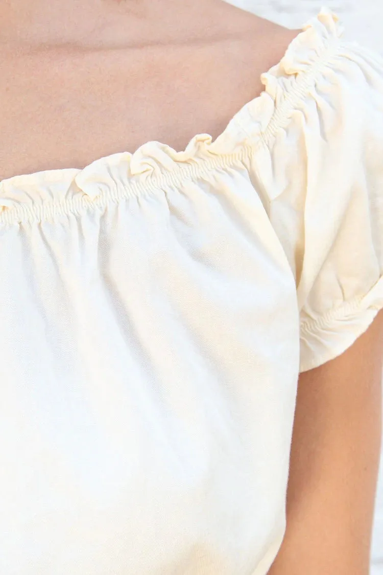Cropped Ruffle Top
