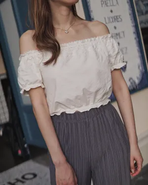 Cropped Ruffle Top