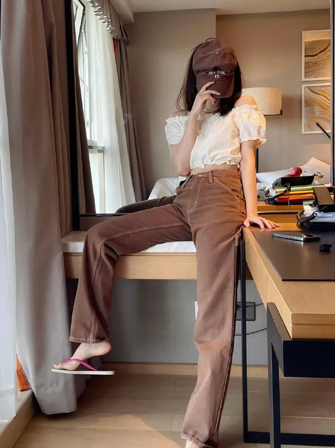Cropped Ruffle Top