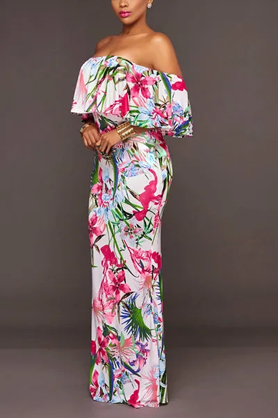 Dana Printed Long Dress