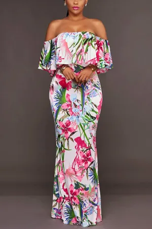 Dana Printed Long Dress