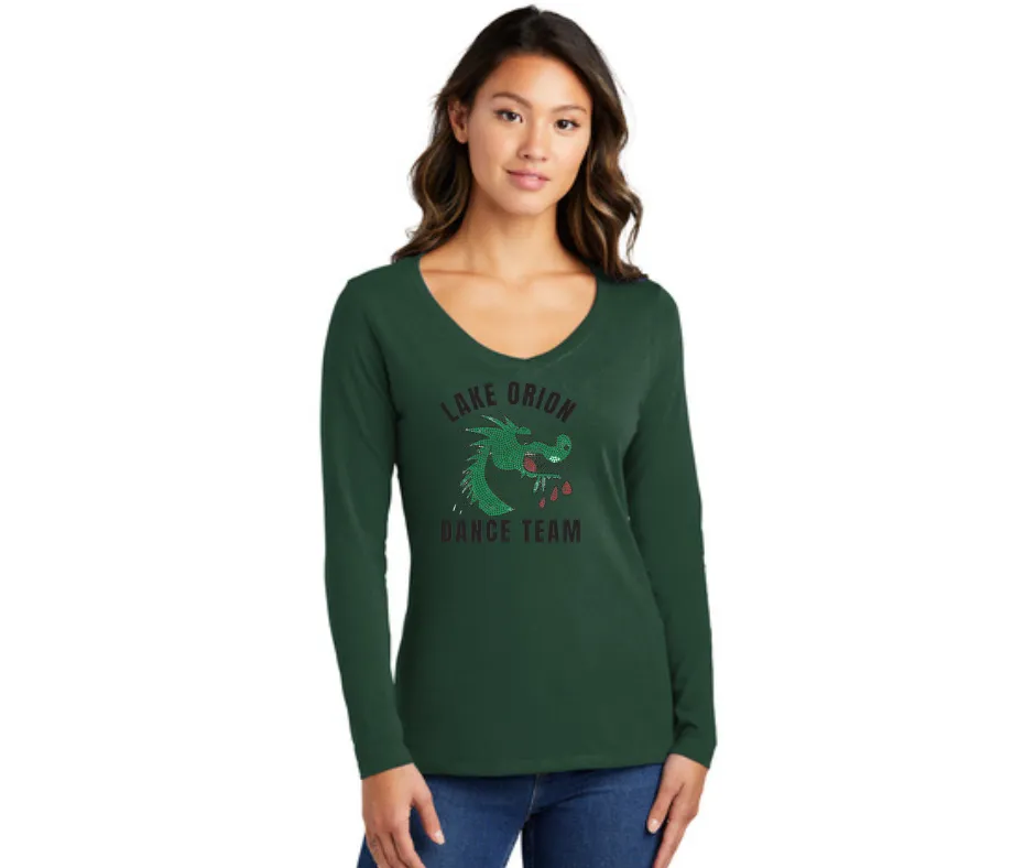 Dance Mom Ladies Long Sleeve Fan Favorite V-Neck T