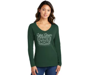 Dance Mom Ladies Long Sleeve Fan Favorite V-Neck T