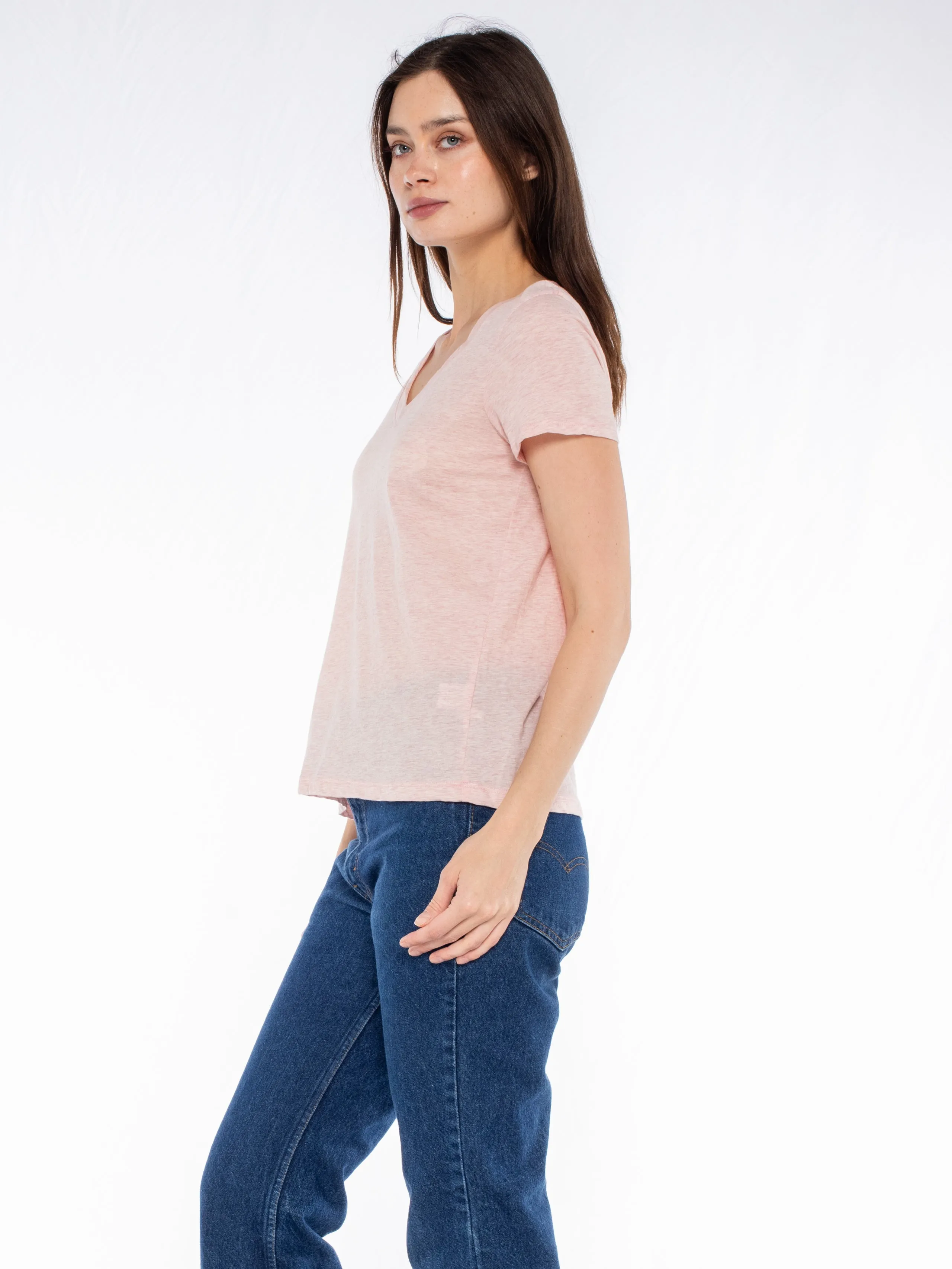 Deep V-Neck Baby Fit Tee