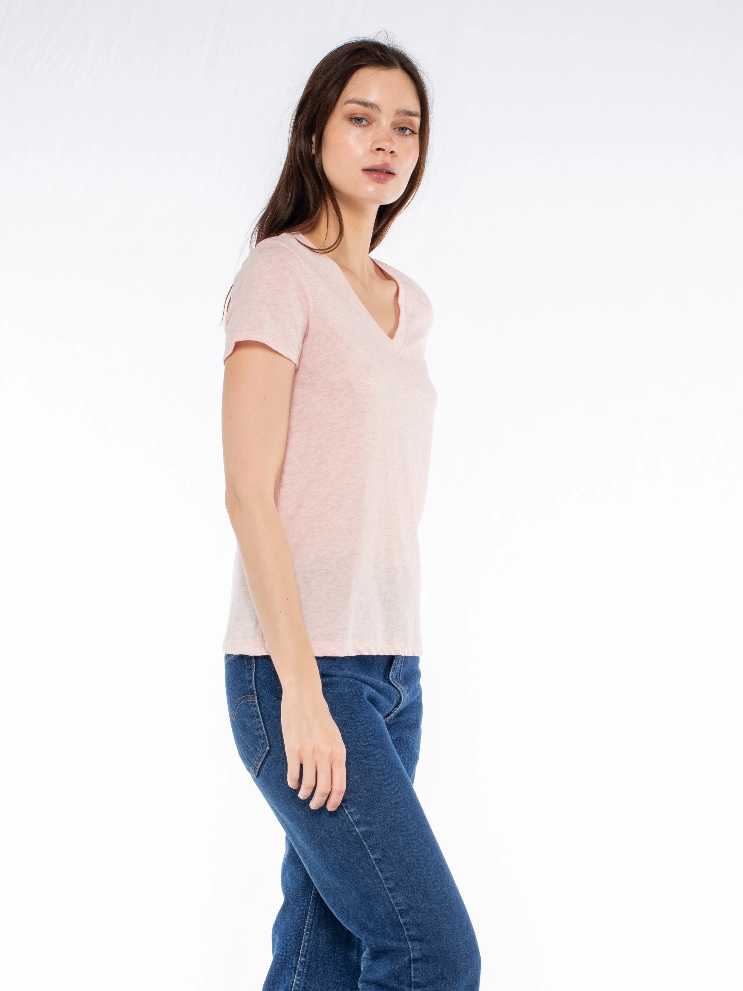 Deep V-Neck Baby Fit Tee