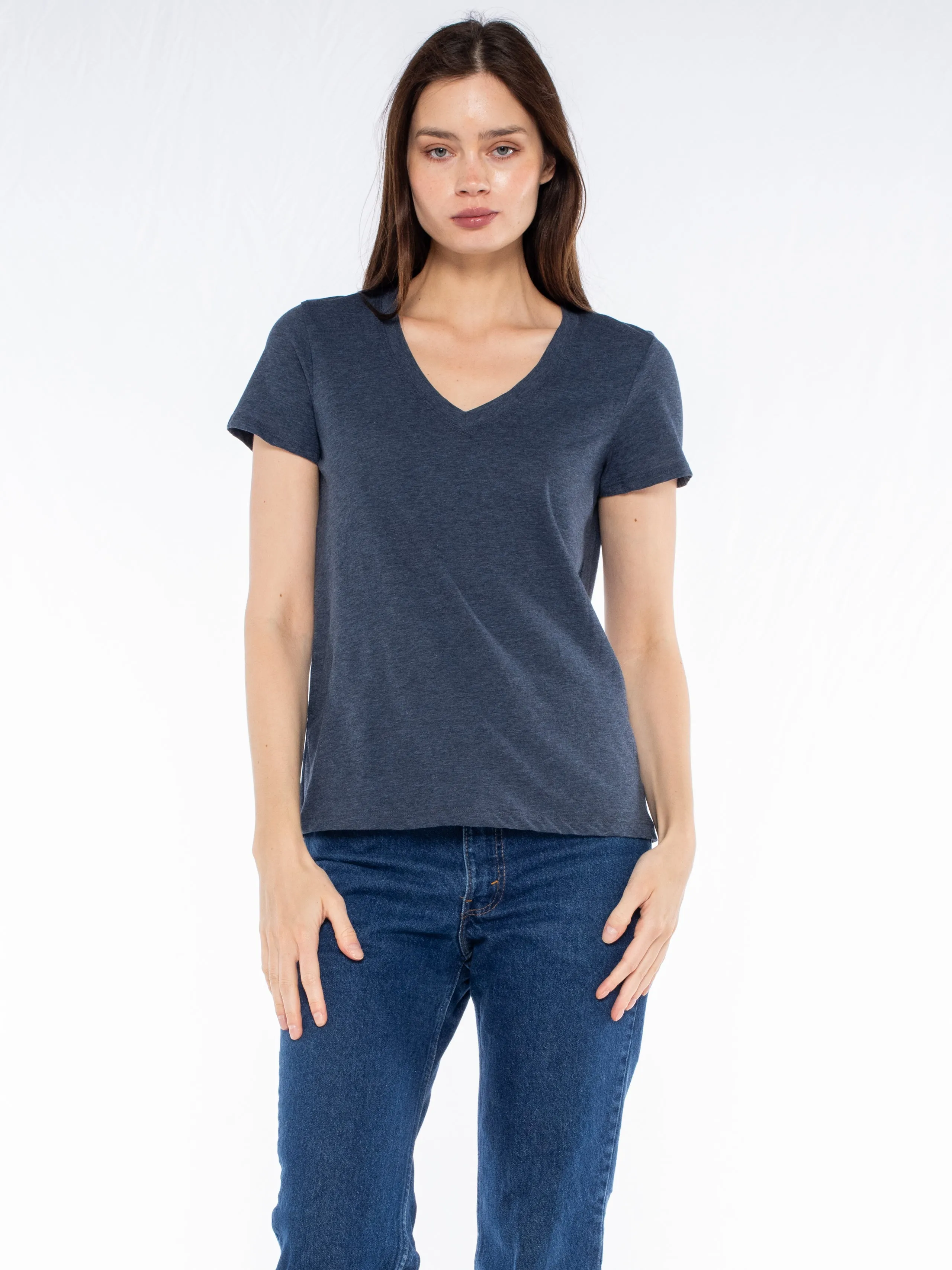 Deep V-Neck Baby Fit Tee