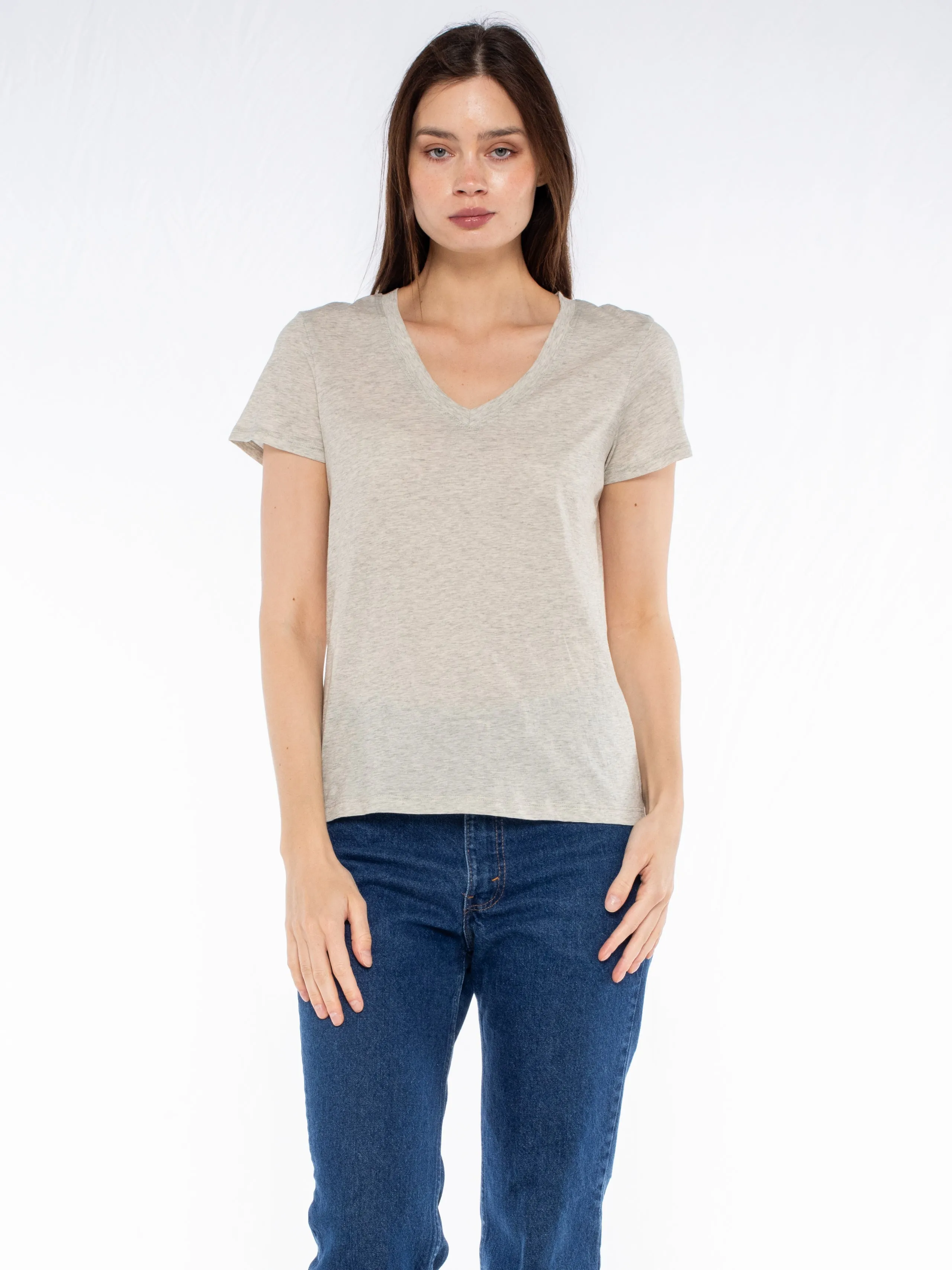 Deep V-Neck Baby Fit Tee