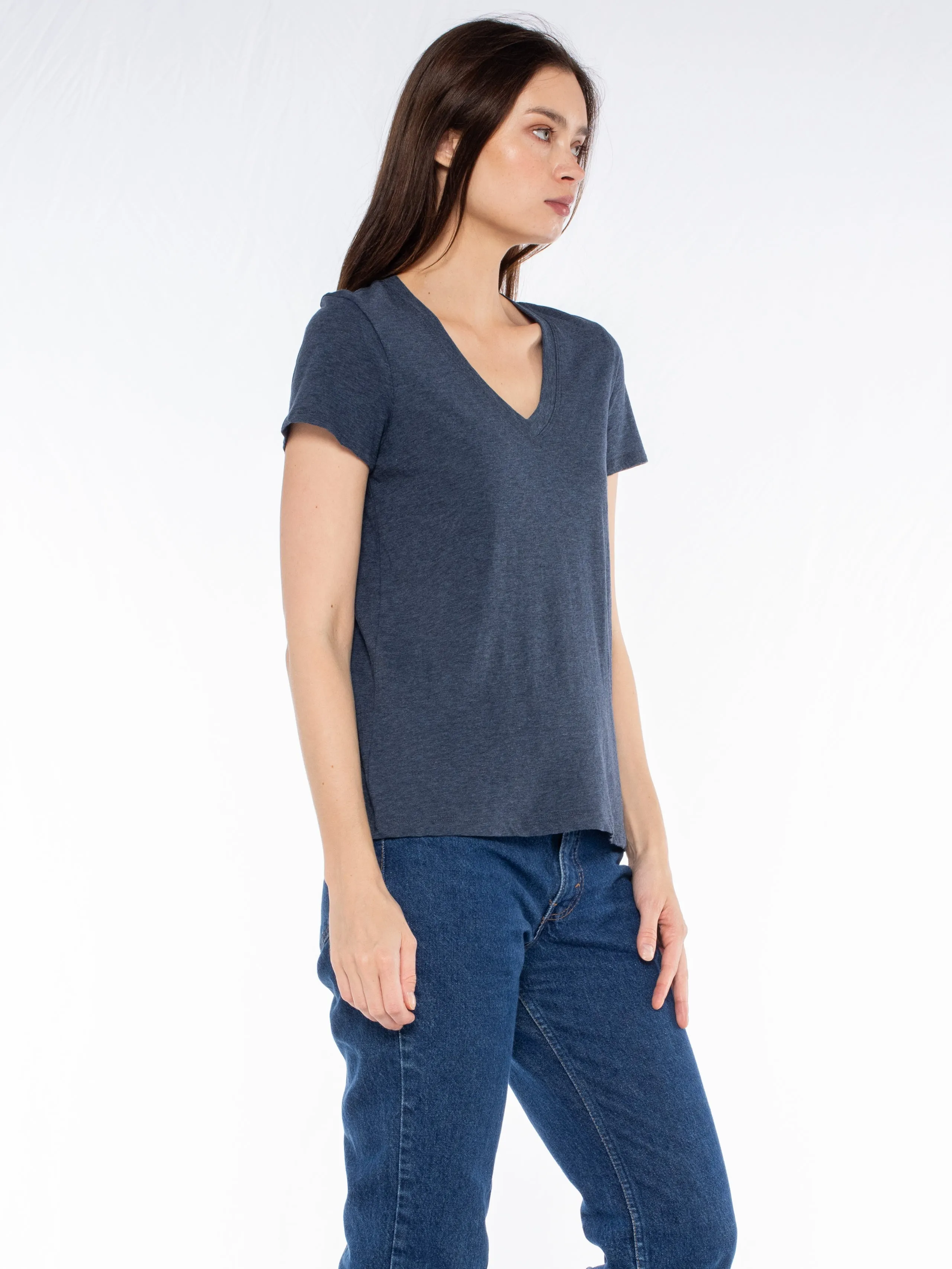 Deep V-Neck Baby Fit Tee